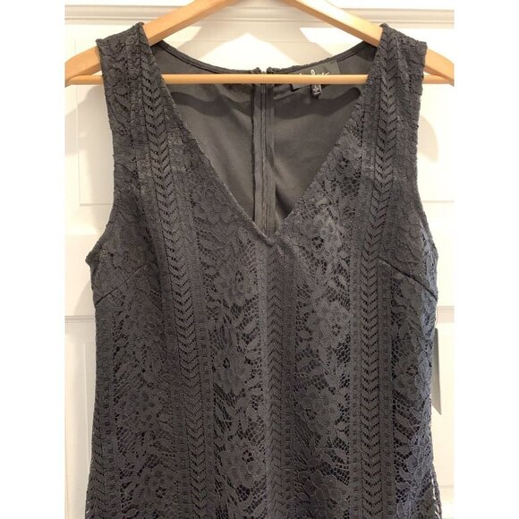 Lulu's NWT Sleeveless Black Lace Mini Cocktail Party Dress L - Picture 4 of 8